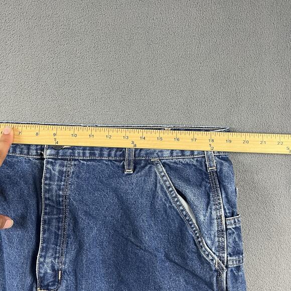 Carhartt FR Pants Mens 38X34 Blue Fire Flame Resistant Workwear 2112 CAT 2 - Picture 8 of 11